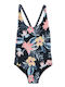 Roxy Flowers Addict Kids Swimwear One-Piece Black