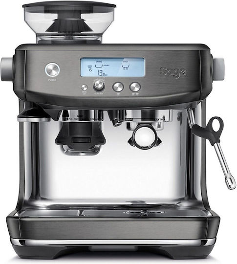 Sage The Barista Pro Αυτόματη Μηχανή Espresso 1650W Πίεσης 15bar με Μύλο Άλεσης Γκρι SES878BST4EEU1