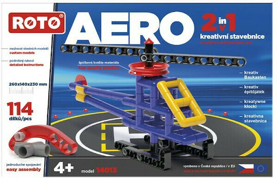 Efko Building Blocks Helicopter 2 in 1 for 4+ Years 114 Pieces