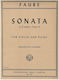 International Music Company Faure - Sonata In A Major, Op.13 Παρτιτούρα για Πιάνο