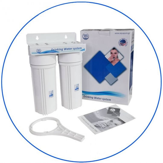 Aqua Pure Aptwin Wasserfiltrationssystem Unter der Spüle / Zentrale Versorgung Durchmesser 3/4'' APTWIN34