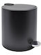 Ankor Inox Toilet Bin with Soft Close Lid 5lt Black