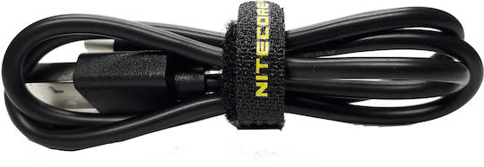 NiteCore USB 2.0 Cable USB-C Male - USB-A Black 0.5m