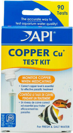 API Τest Νερού Ενυδρείου Copper Cu Test Θαλασσινού Νερού 90 test API