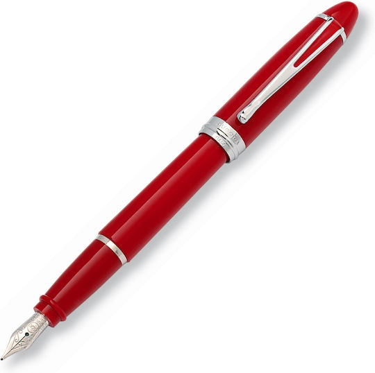 Aurora Ipsilon Deluxe Füllfederhalter Rote mit Blauer Tintenfarbe
