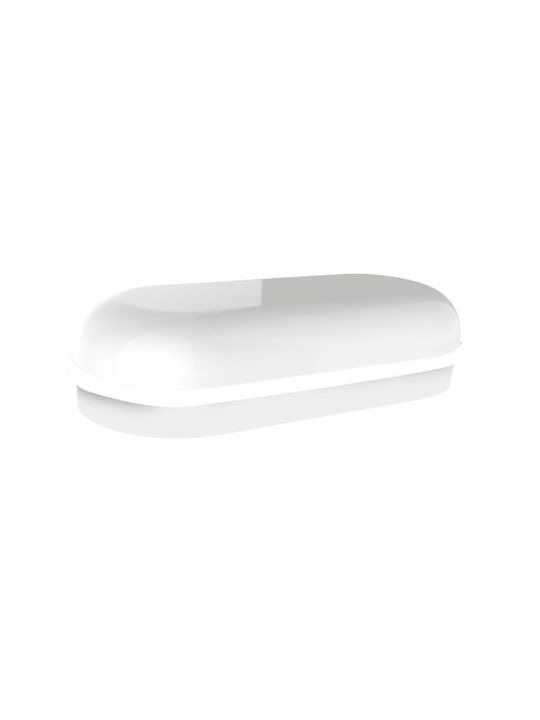 Elvhx Επιτοίχια Χελώνα Εξωτερική LED IP65 16W με Ψυχρό Λευκό Φως