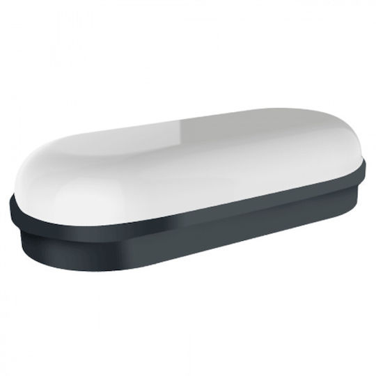 Elvhx Επιτοίχια Χελώνα Εξωτερική LED IP65 16W με Ψυχρό Λευκό Φως