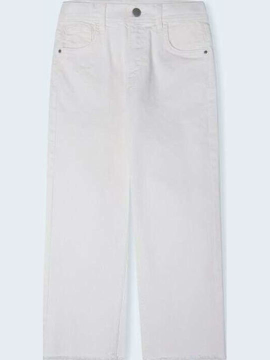 Pepe Jeans Grace Culotte Kinder-Jeanshosen Weiß