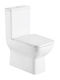 Pyramis Niovi _023019701_023019801 Rimless Floor-Standing Toilet and Flush that Includes Soft Close Cover White
