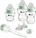 Tommee Tippee Set aus Glasflaschen mit Silikonsauger für 0+, 0+ m, Monate 250ml 8Stück