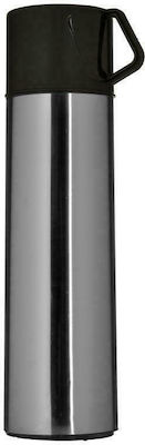 Click Bottle Thermos Glass Silver 410ml with Cap-Cup 6-60-805-0118