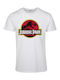 Merchcode Logo T-shirt Jurassic Park Weiß Baumwolle MC838-00220