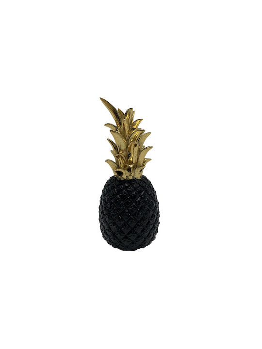 Karvounis Decorative Pineapple Black K 22252 20gblack made of Polyresin 8.5x8.5x20cm 1pcs