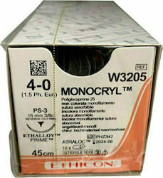 Ethicon Monocryl 4/0 Surgical Suture 16mm