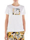 Women's T-shirt Floral White