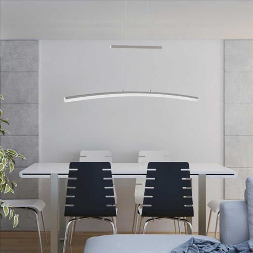 Wofi Ferrol Pendant Light Silver 110x150cm Wofi Ferrol Pendant Light Silver 110x150cm
