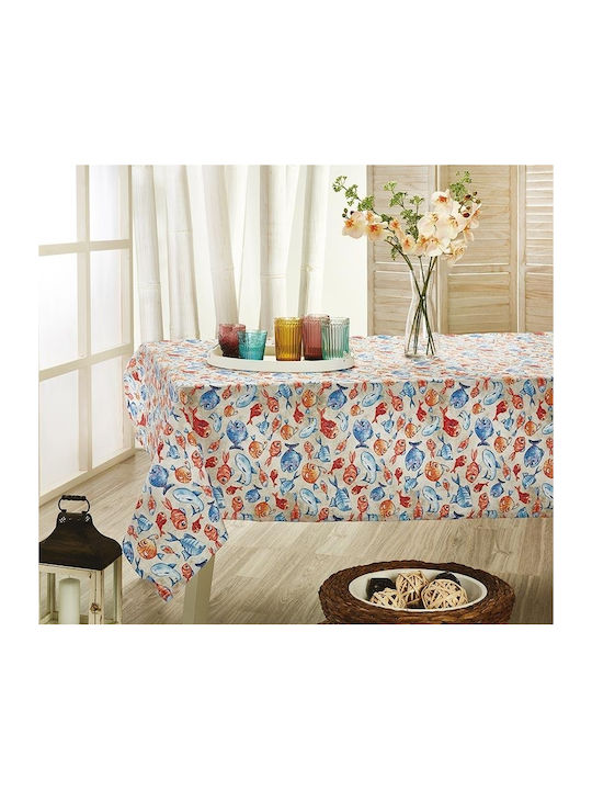 Whitegg Z107 Cotton Tablecloth Multicolour 140x220cm