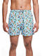 Men's Swimwear Shorts Turquoise with Patterns