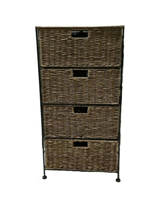 Schubladen Aufbewahrung mit 4 Schubladen L27xB41xH82cm