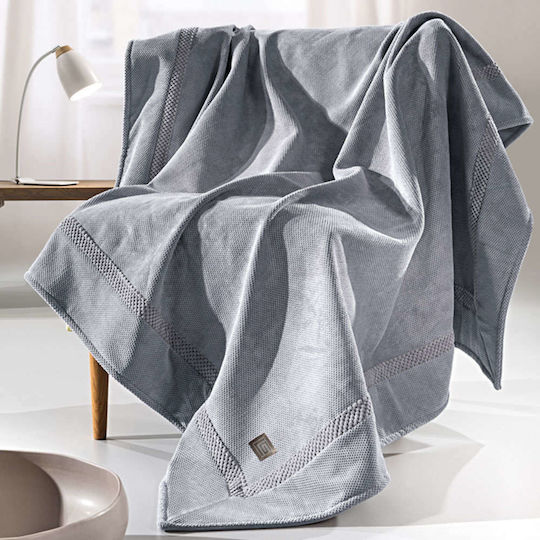Guy Laroche Rubicon Τριθέσιου Καναπέ Π170xΜ300cm Silver