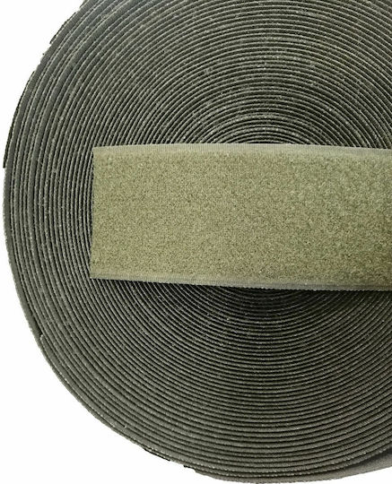 Setcro Ταινία Velcro (Χριτς Χρατς) Χακί Μαλακή Ραφτή 10cm