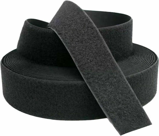 Setcro Velcro Ταινία (Χριτς Χρατς)Μαύρο Μαλακό 10cm Ραφτό Ταινία Velcro