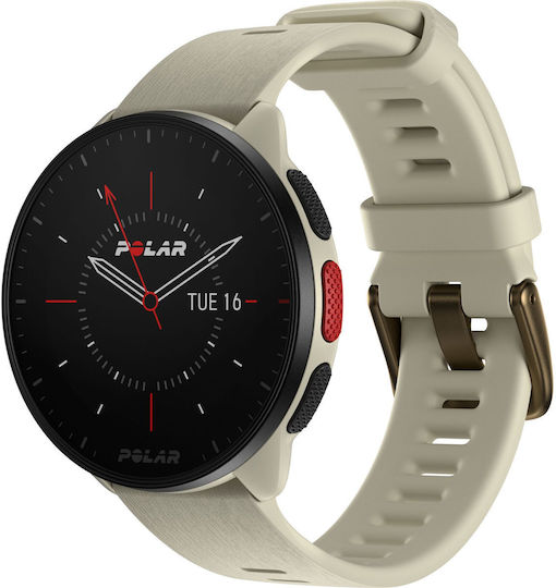 Polar Pacer 45mm Smartwatch (Cloud White)