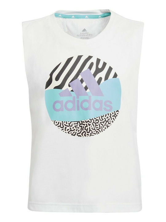 adidas Μπλούζα Λευκή
