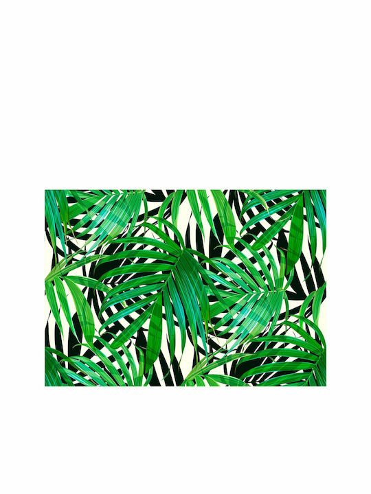 Wall Mural Tropical Leaves Fabric 100x70cm