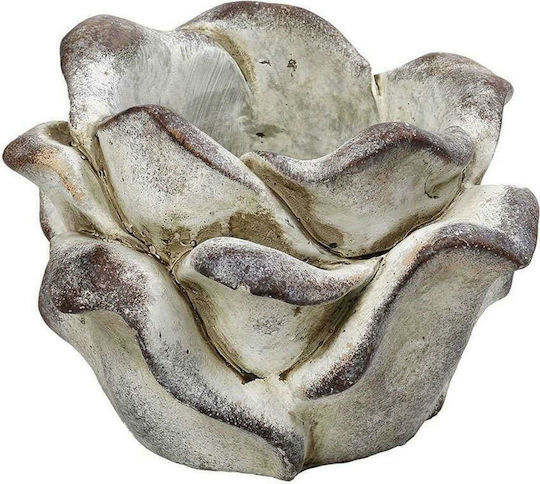 Espiel Übertopf Beton Beige 16.5x16.5x12εκ. Blume