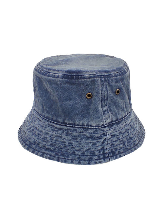 Κώνος Τζιν πετροπλυμένο Μπλε Καπέλο Βαμβακερό για γυναίκες