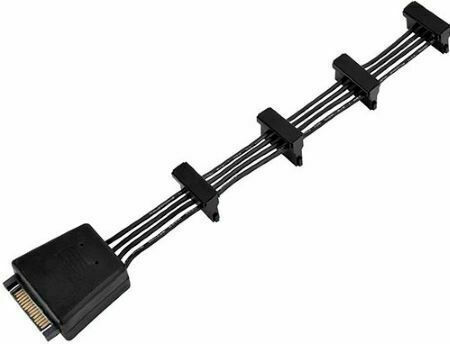 Silverstone 15-Pin Sata - 15-Pin Sata Cable Μαύρο SST-CP06-L
