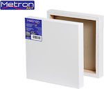 Metron Αrt Canvas pe Șasiu Alb Pătrat cu panze 20x20cm. 350gr/m²