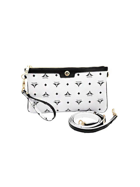 La tour Eiffel Women's White / Black Clutch