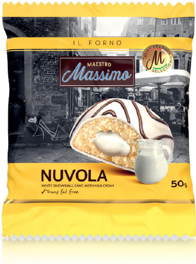 Maestro Massimo Κέικ Nuvola White Chocolate & Milk Cream 50gr