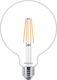 Philips Λάμπα LED 5.9W για Ντουί E27 και Σχήμα G120 Θερμό Λευκό 806lm Dimmable