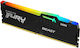 Kingston Fury Beast RGB 8GB DDR5 RAM με Ταχύτητα 6000 για Desktop