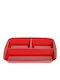 Evivak Melaware Plastic Rectangular Serving Tray in Red Color 26.5x24.5cm 409214 1pcs