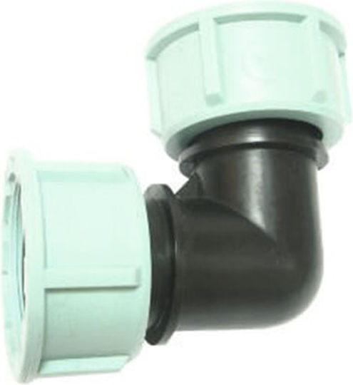 Palaplast 3217/0303 L Type Watering Pipe Connector with Female-Female Thread 25.4mm