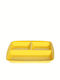 Evivak Melaware Plastic Dreptunghiular Tavă de Servire în Culoare Galben 26.5x24.5cm 409314 1buc
