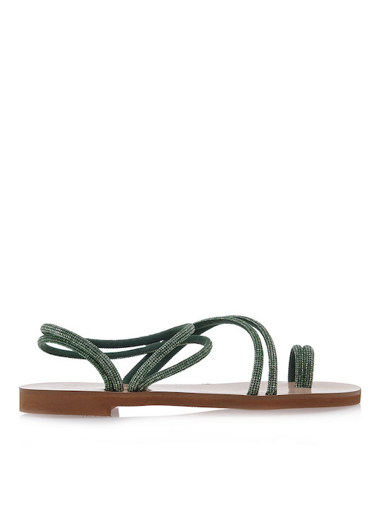 Exe Women's Flat Sandals Emerald