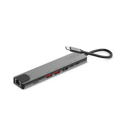 LinQ LNQ USB-C Docking Station με HDMI 4K PD Ethernet