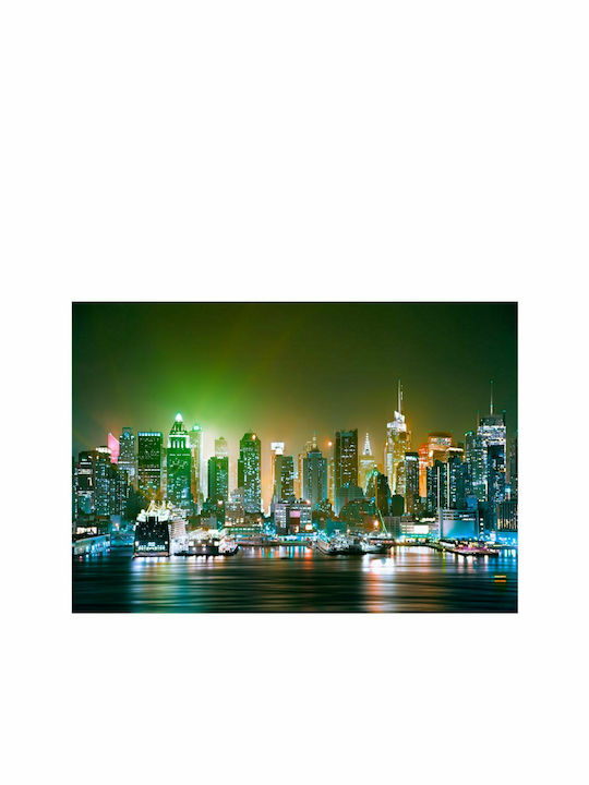 Fototapet de Perete 150x105cm Ny: Enlightened Harbour Tesatura