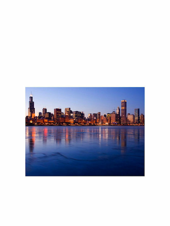 Fototapet de Perete 250x193cm Icy Downtown Chicago Tesatura