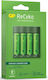 GP Batteries ReCyko B421 USB Зарядно Устройство За 4 Батерии Ni-MH Размер AA Комплект с 4x AA 2100mAh в Зелен Цвят