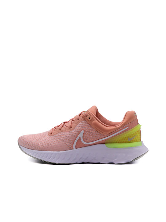 Nike React Miller 3 Γυναικεία Αθλητικά Παπούτσια Running Πορτοκαλί