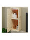 Wand Wohnzimmer Vitrine aus Massivholz Beiges 30x30x80cm