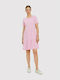 Vero Moda Summer Mini Dress with Ruffle Pink