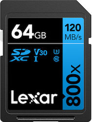 Lexar Professional Blue Series SDXC 64GB Clasa 10 U3 V30 UHS-I