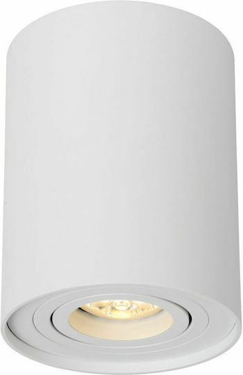 Lucide Lightning Tube Einzel Spot mit Fassung GU10 in Weiß Farbe